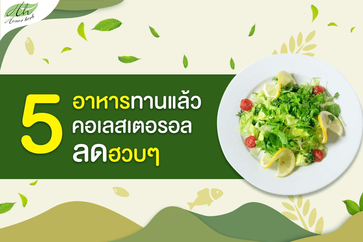 You are currently viewing 5 อาหารทานแล้ว คอเลสเตอรอล ลดฮวบๆ